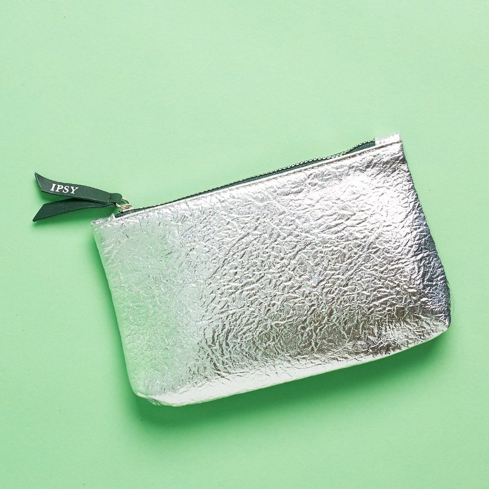 Metallic and Jade Emerald Green Bag / Pouch